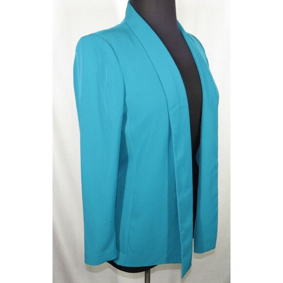 Calvin Klein Women's Teal Open Front Blazer Size Petite Large - Picture 7 of 11